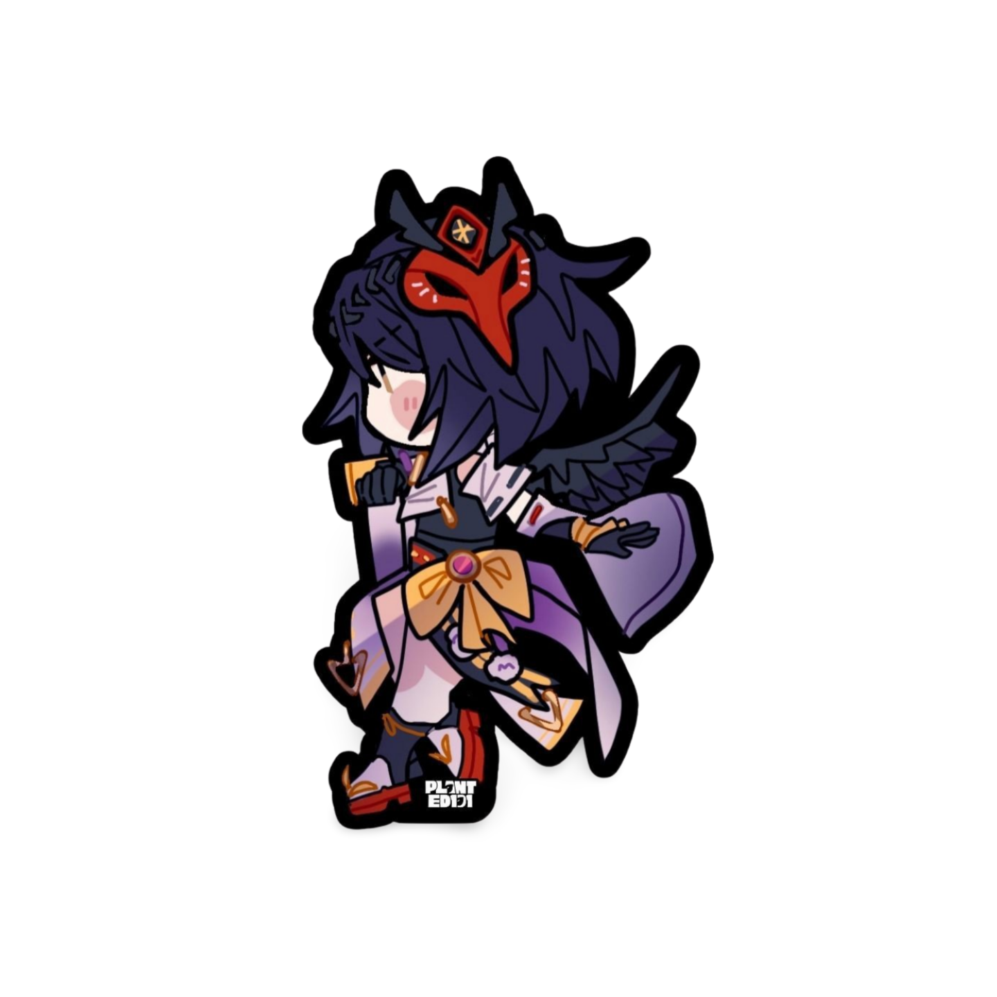 Sara Genshin Impact Chibi Sticker