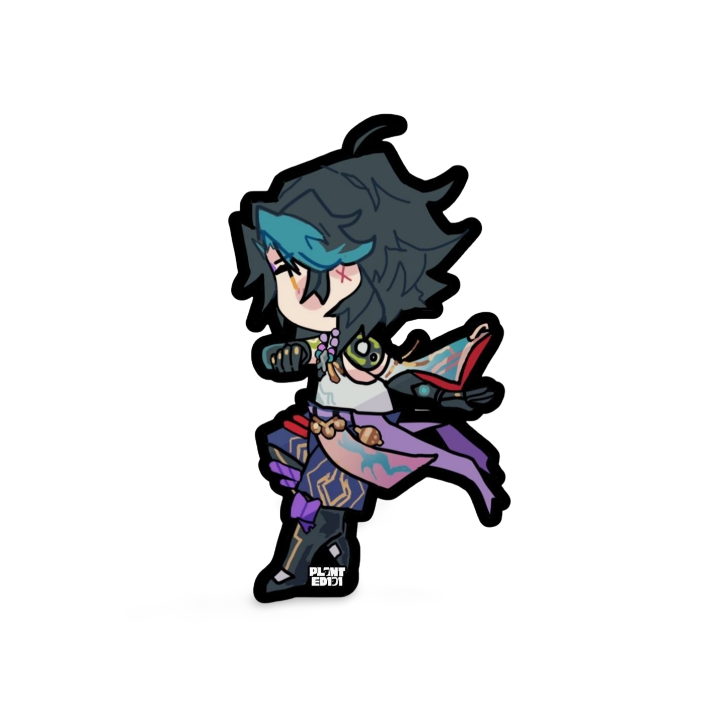 Xiao Genshin Impact Chibi Sticker