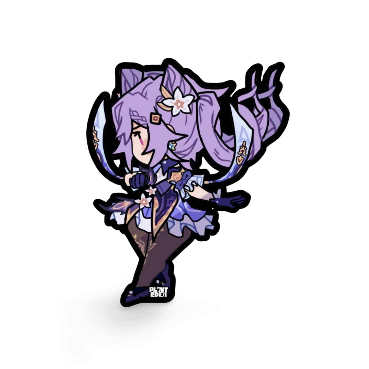 Keqing Genshin Impact Chibi Sticker