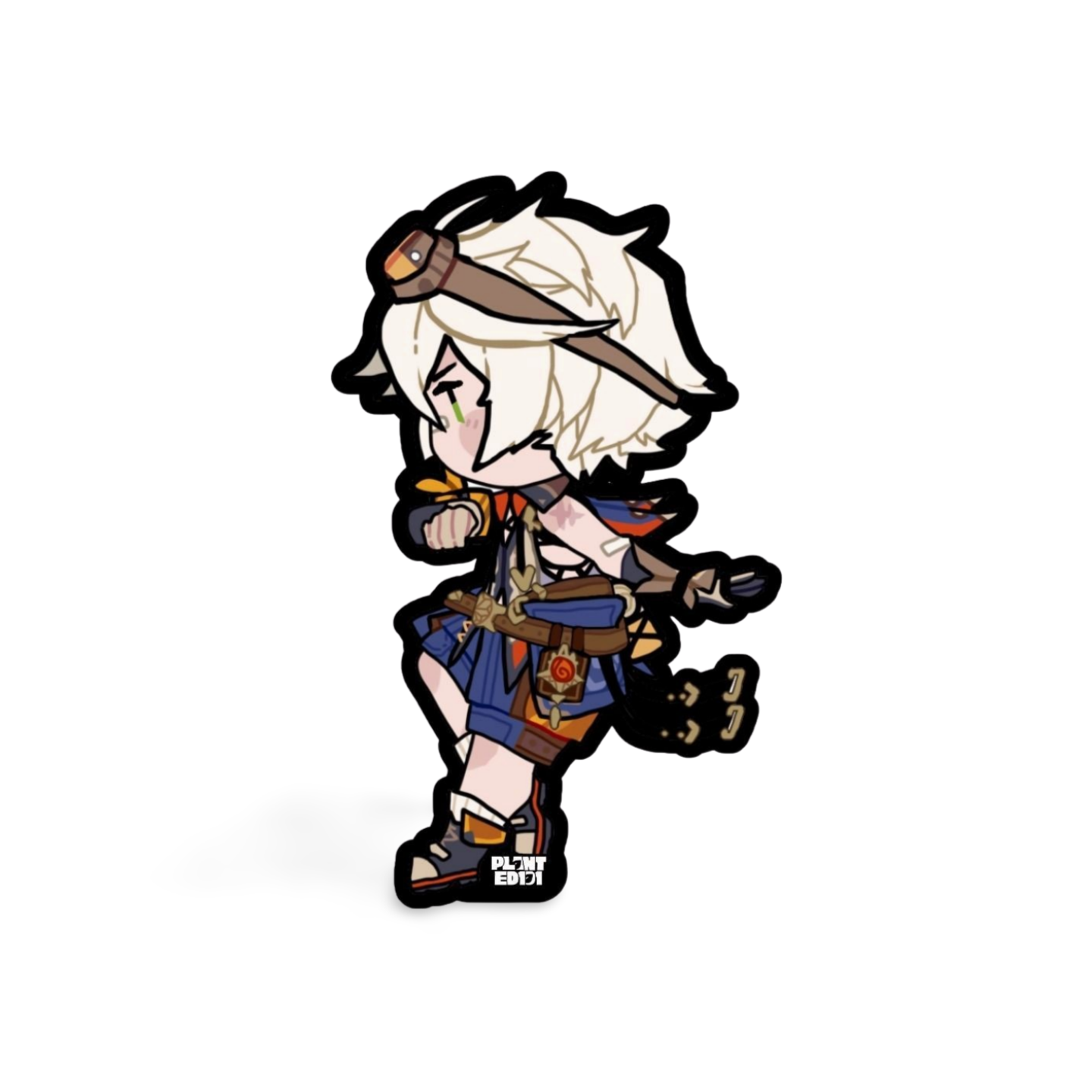 Bennett Genshin Impact Chibi Sticker