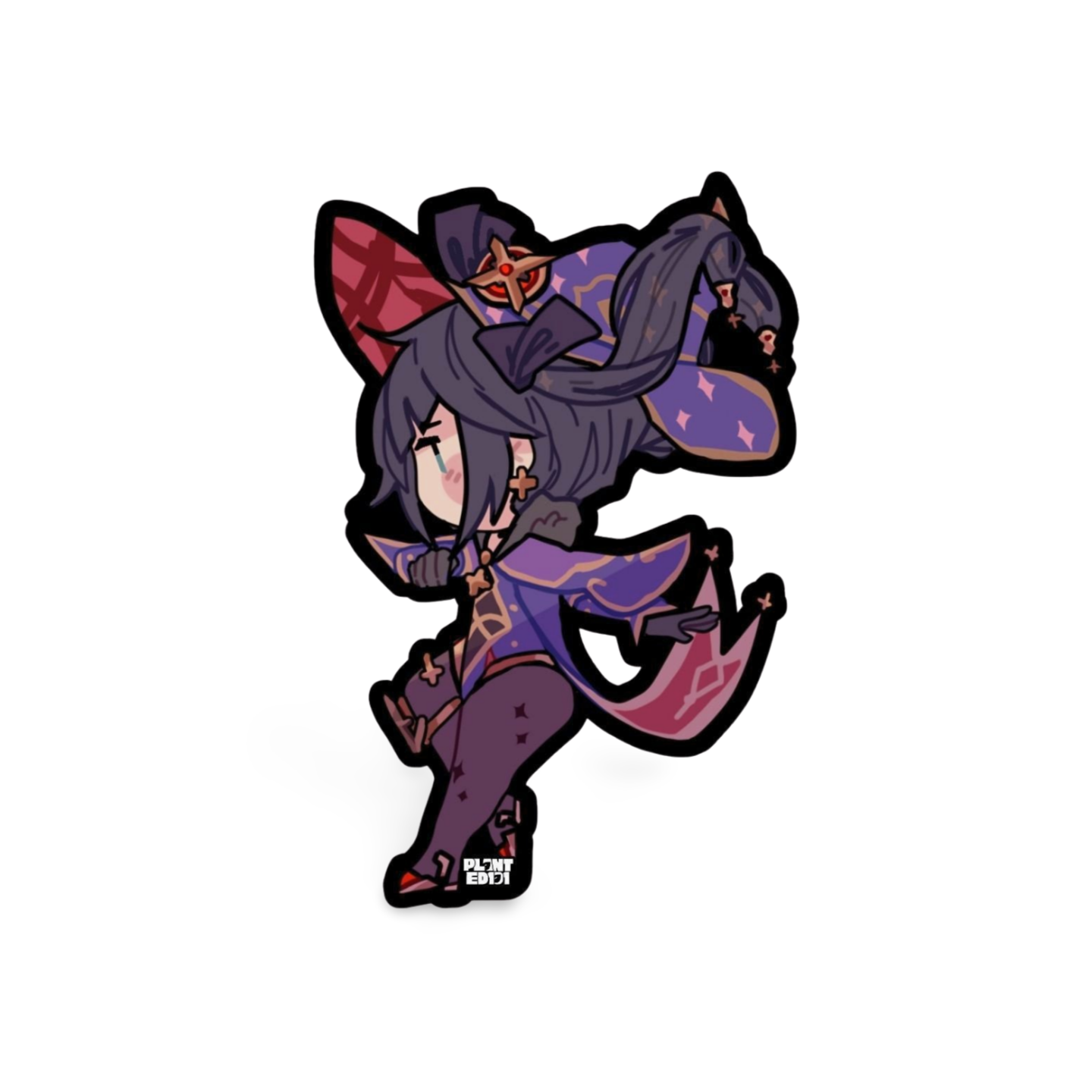 Mona Genshin Impact Chibi Sticker