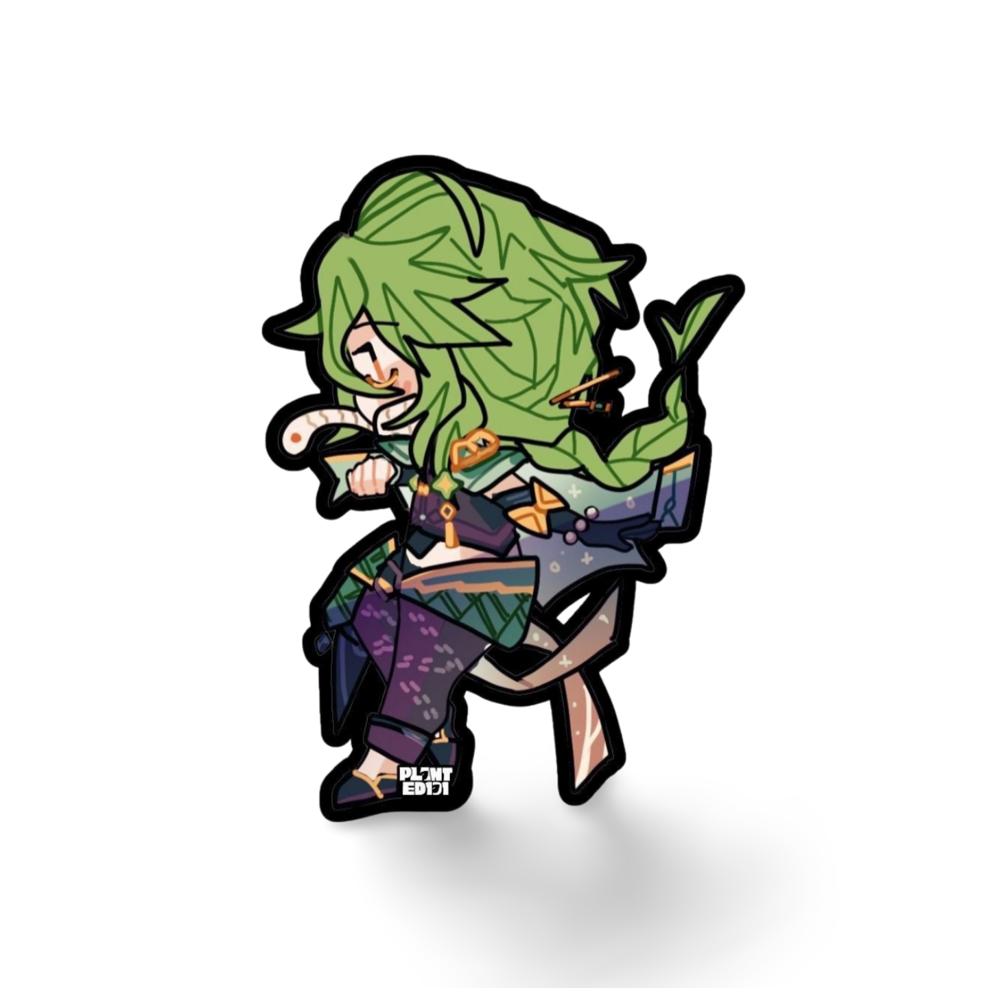 Baizhu Genshin Impact Chibi Sticker