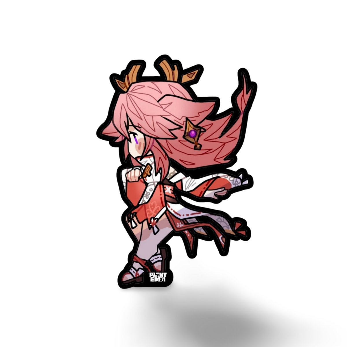 Yae Miko Genshin Impact Chibi Sticker