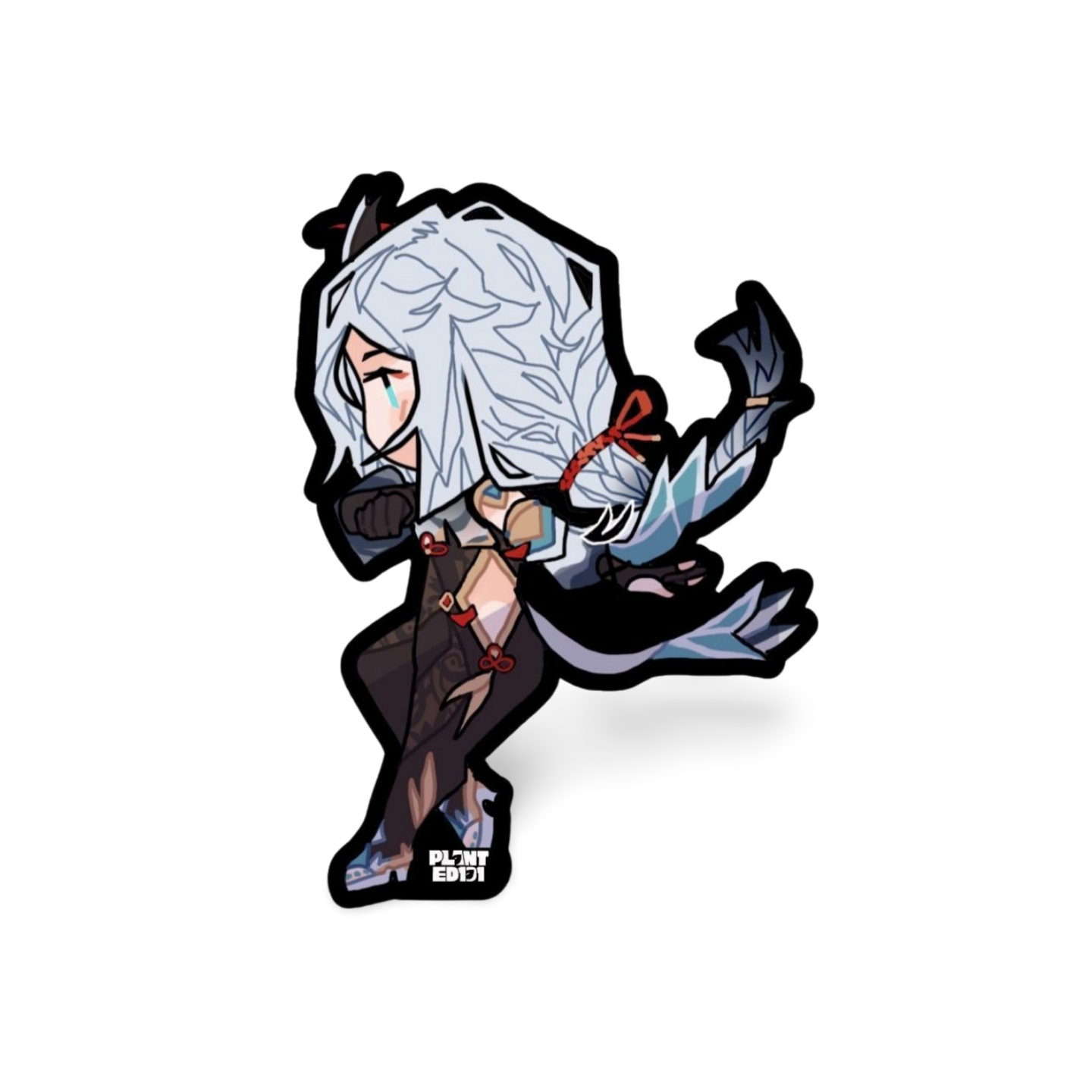 Shenhe Genshin Impact Chibi Sticker