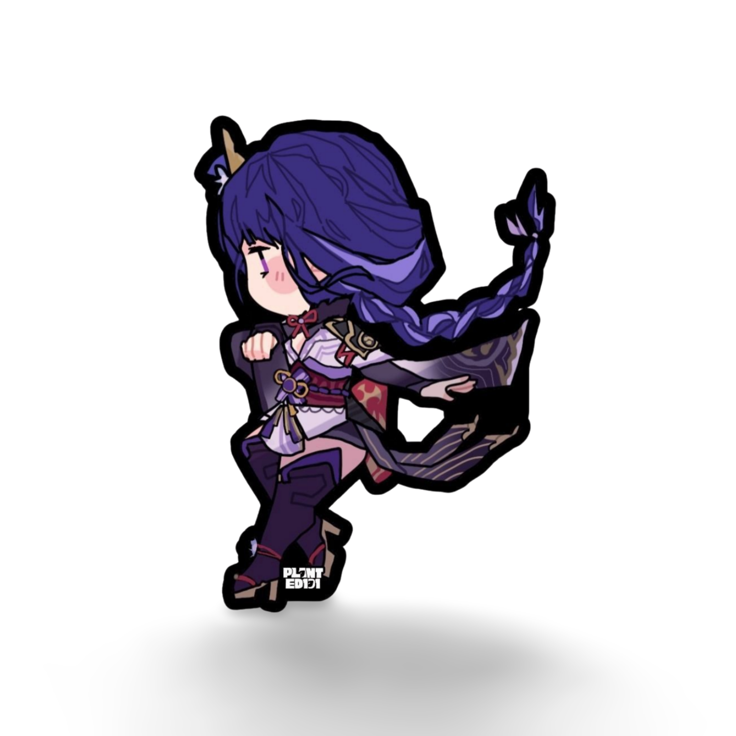 Raiden Genshin Impact Chibi Sticker