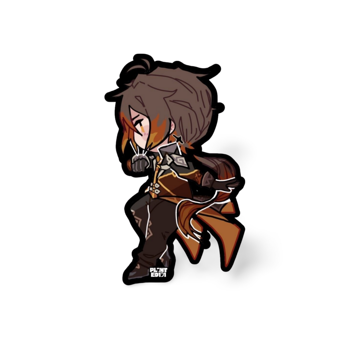 Zhongli Genshin Impact Chibi Sticker