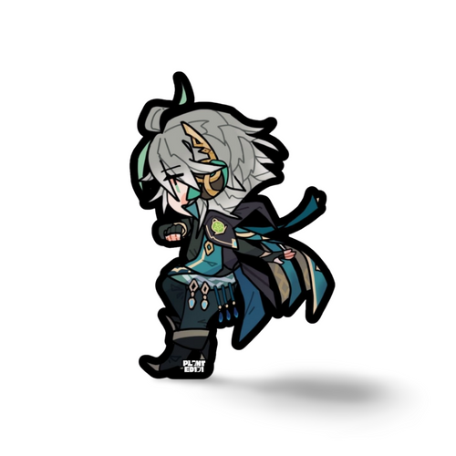 Alhaitham Genshin Impact Chibi Sticker