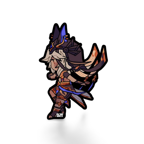 Cyno Genshin Impact Chibi Sticker